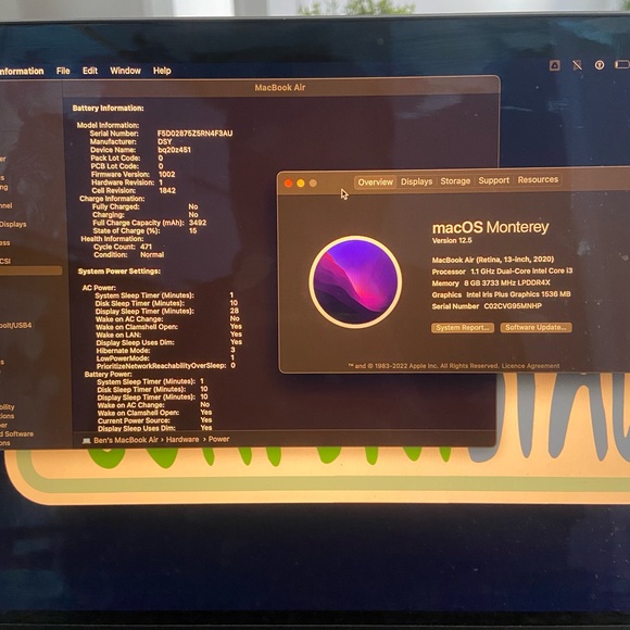 Used Apple MacBook Air 13 2020 Space Gray/Intel Core i3 1.1 GHz, 256 GB 8 GB Ram - Picture 2 of 12